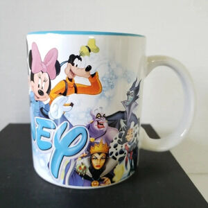 Jerry Leigh Disney  Female Villians White/Blue Ceramic Coffee Mug.